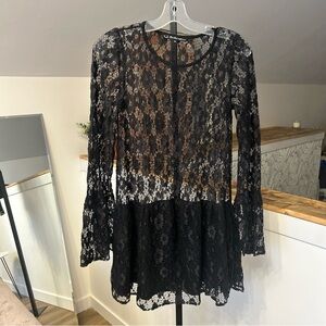 NWOT For Love And Lemons Black Lace Dress